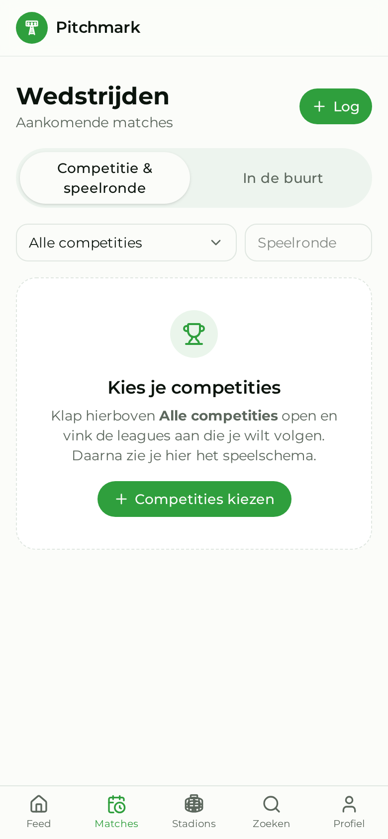 Pitchmark Mijn matches screenshot